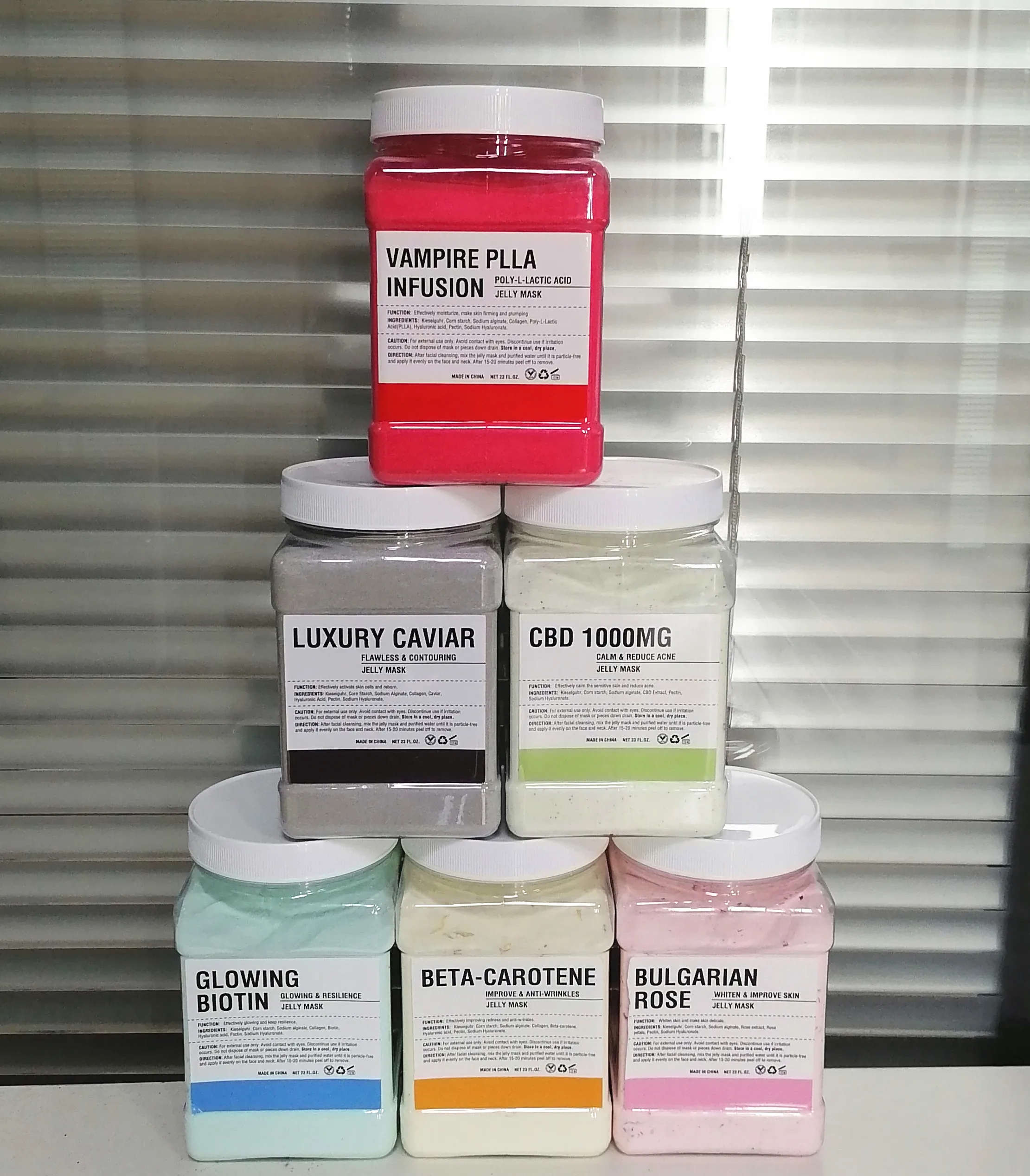 Увлажняющая и отбеливающая маска-желе Rose Hydro для салона красоты