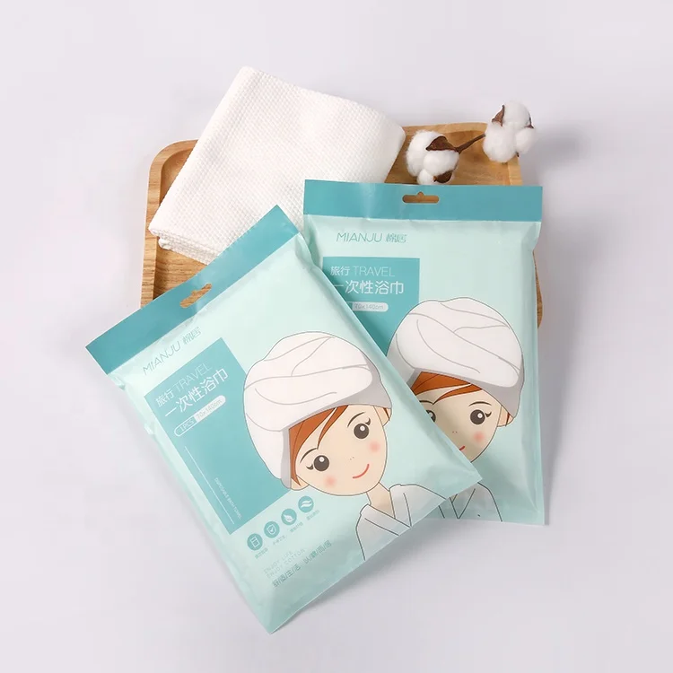 Soft skin-friendly breathable disposable white cotton sports bath towel fabric