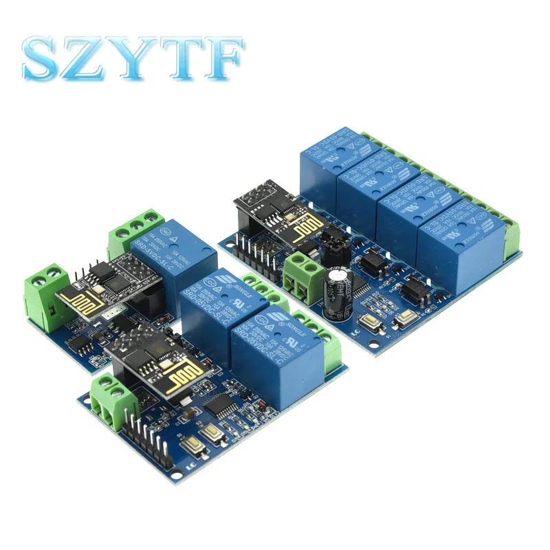 ESP8266 ESP-01 5V  4 Way WiFi Relay Module Things Smart Home Remote Control Switch ESP01 WIFI Wireless Module Phone APP