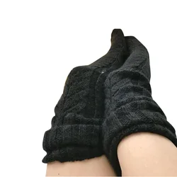 Winter Leg Warmers Thigh High Socks Over The Knee Knitted Slouch Socks For Women