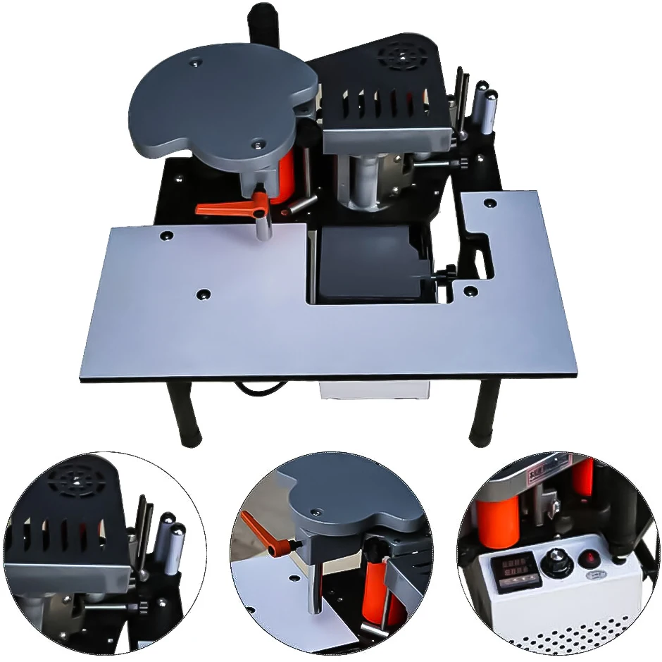 New woodworking portable edge banding machine Small home improvement manual welting machine Mini curved and straight line
