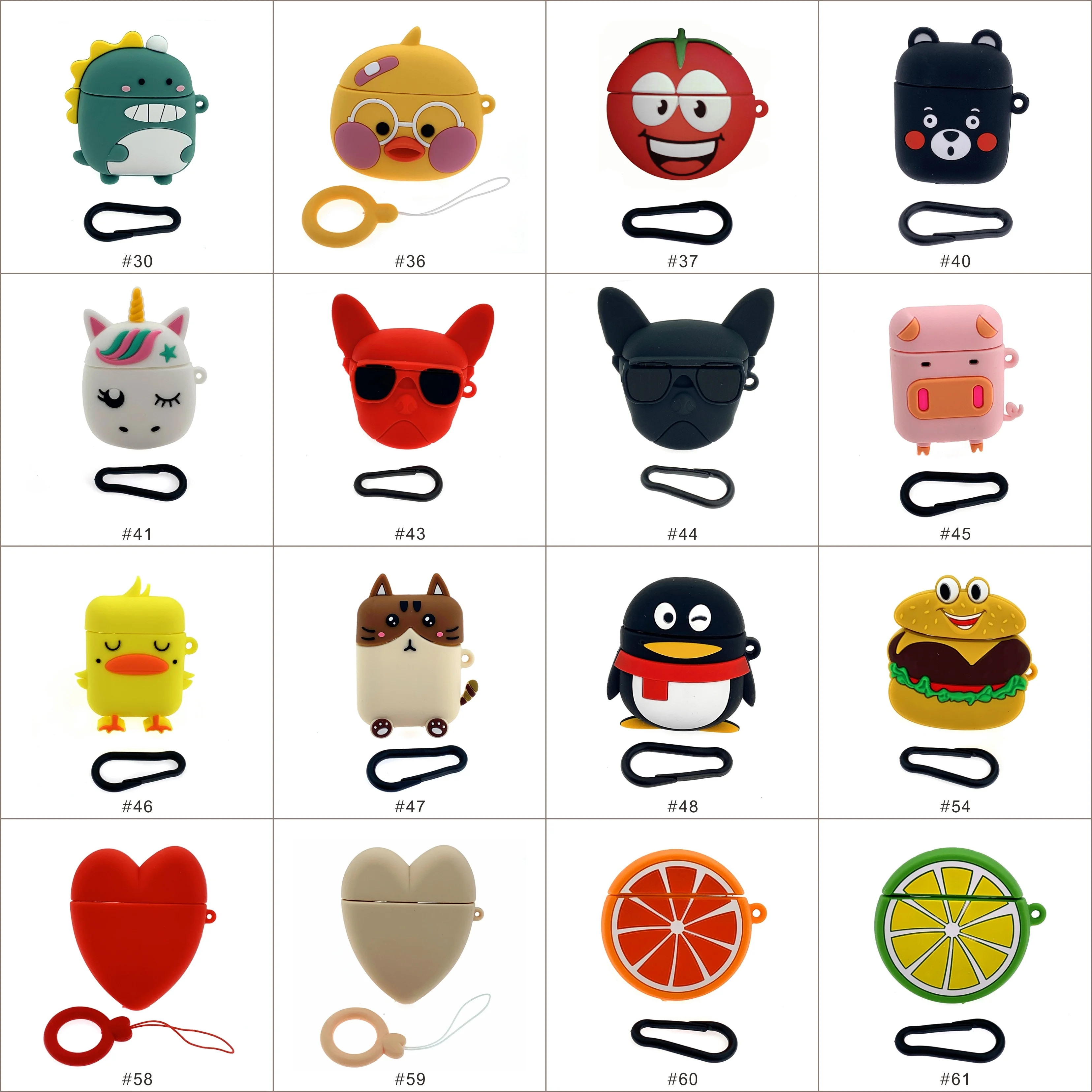 
2020 Cartoon Silicone Airpod Case Bluetooth Earphone For AirPods Protective Accessories for Apple Airpods Charging Box 