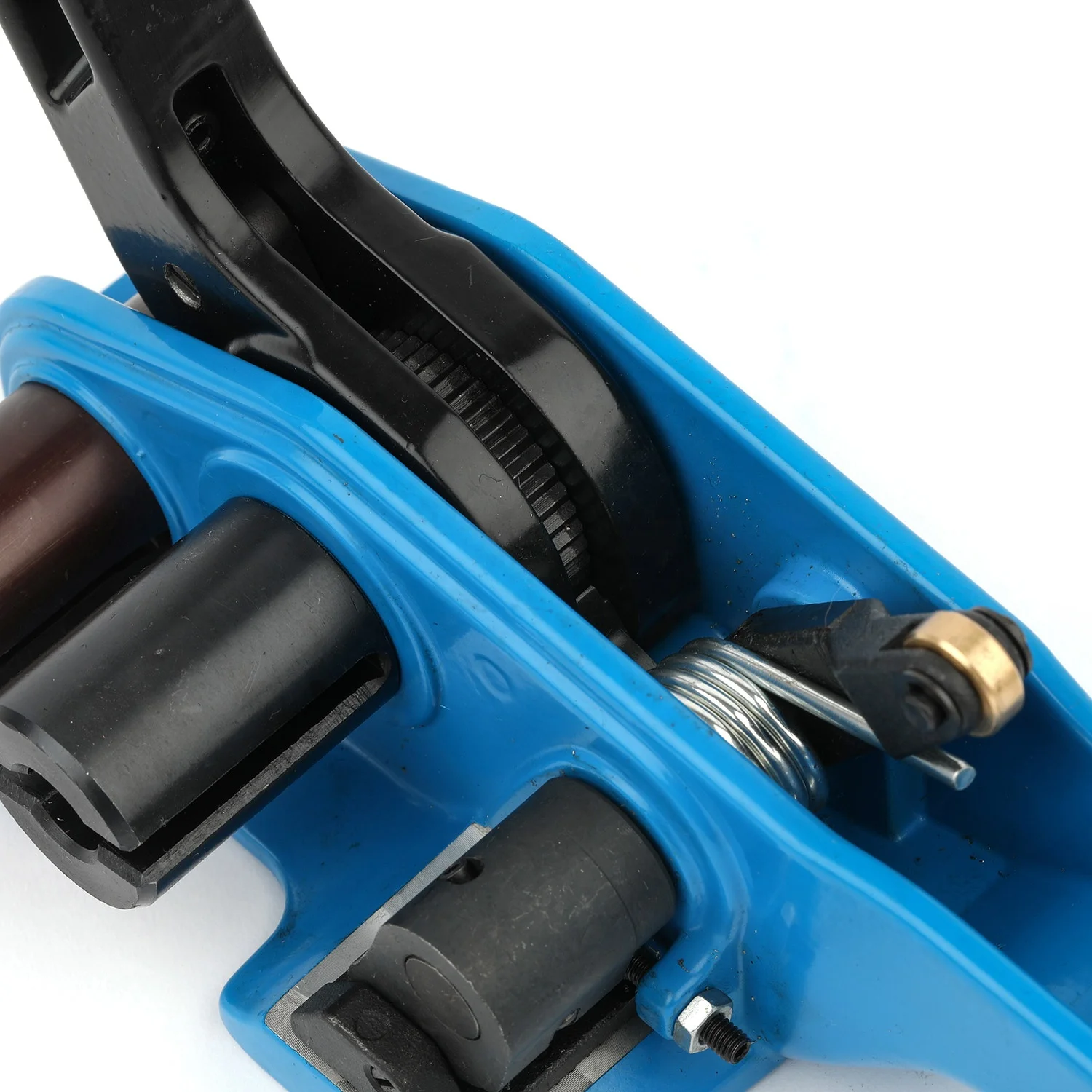 Blue Color Easy Used Support Sample Strapping Tool JPQ-32 Fibre Cord Strap Manual Heavy Duty Packaging Machine