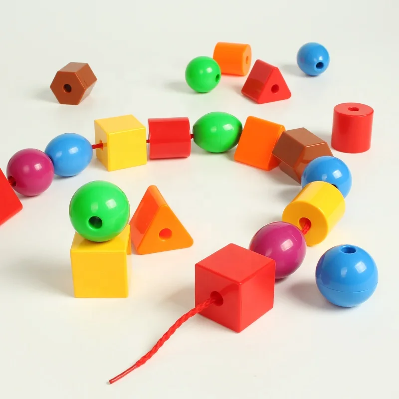 Hot sale diy  toy plastic lacing beads toy educational toys for kids