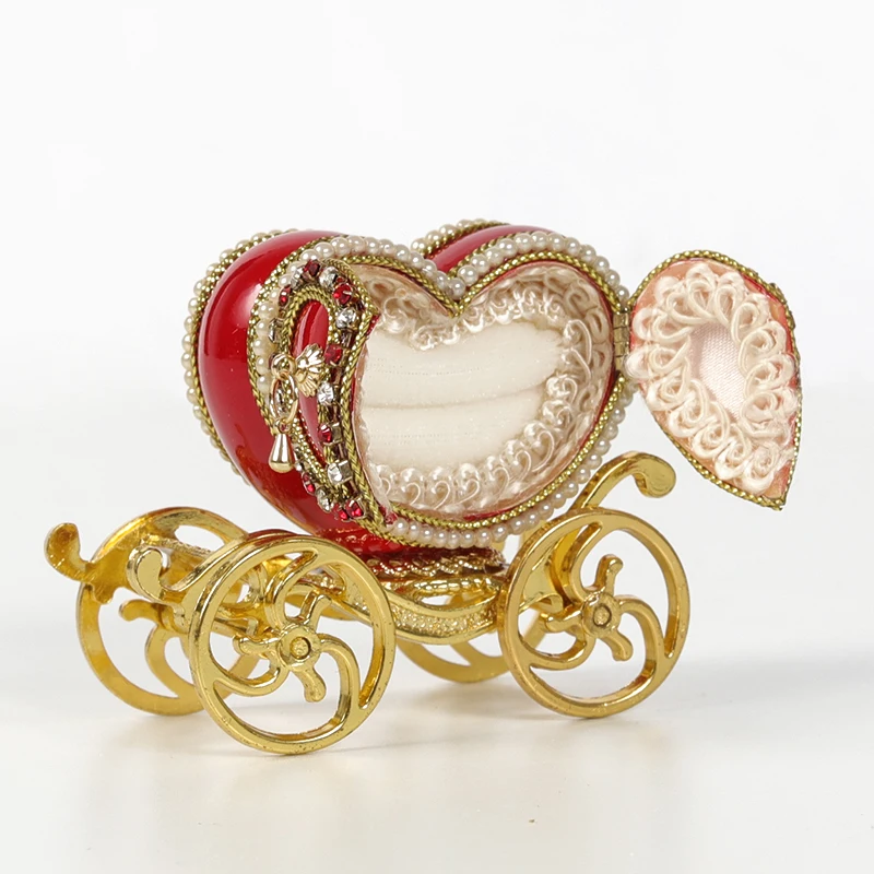 New beautiful high quality egg carving custom jewelry box