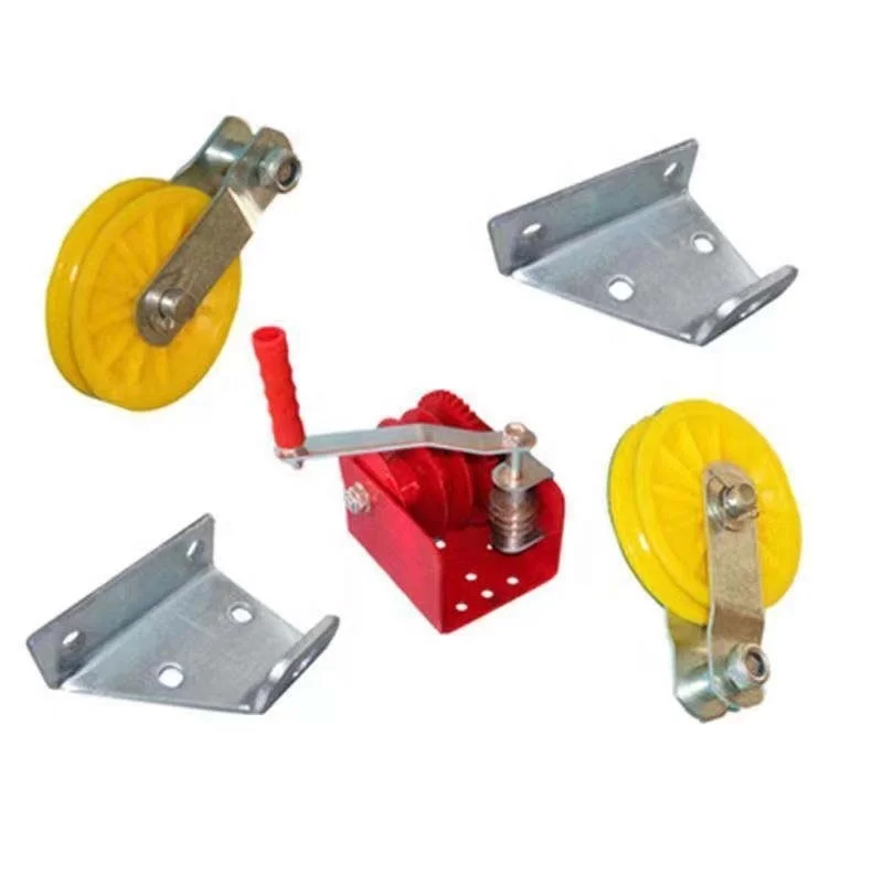 Small Manual Winch with Self-Locking Hand Lever New Condition Tractions Winch for Poultry Farms Home Use