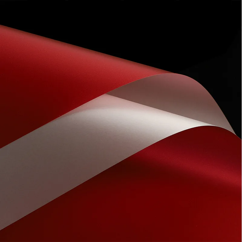 High Quality Plastic Material Luxurious Style Flower Wrapping Sheets Bright Color Paper Gift Package Floral Packing