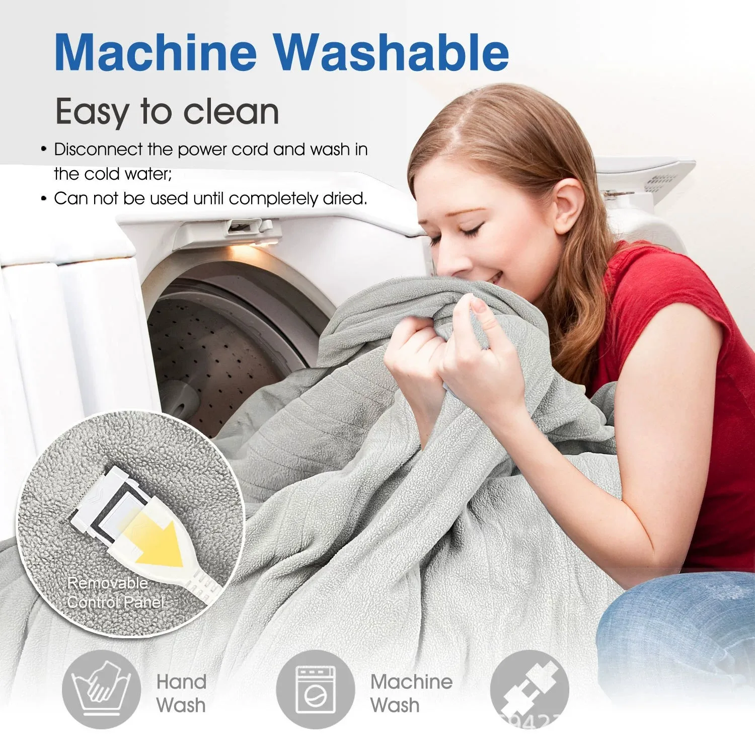 110v Super Cosy Dual Control Heated Under blanket Double Bed Warmer Full Size Electric Underblanket