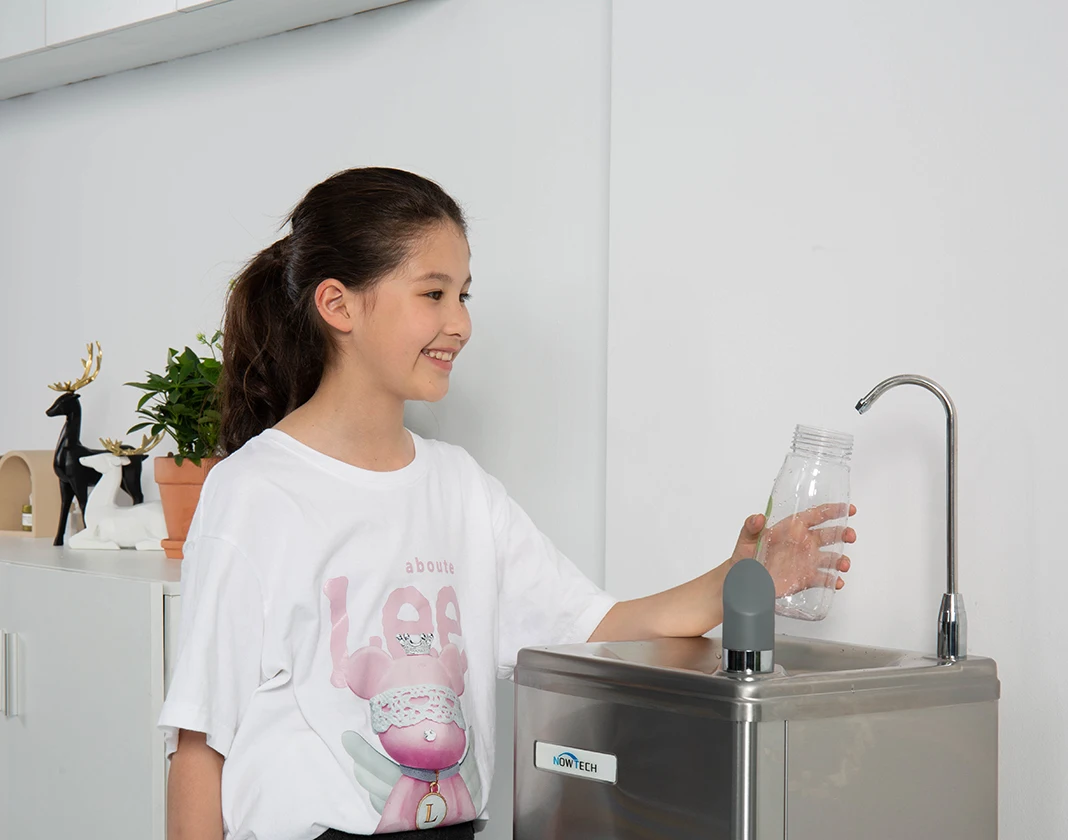 NOWTECH factory supply Free Standing POU Water dispenser commercial drinking fountain with water bottle filler