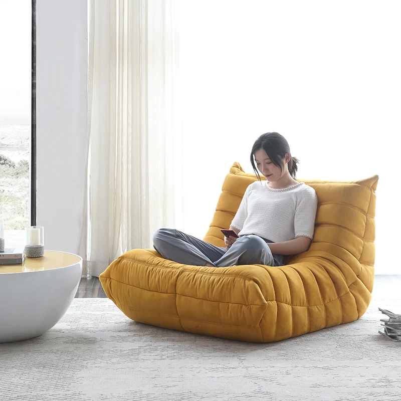 Recreational chair a beanbag chair stylist is luxury single caterpillar Nordic light balcony chairs