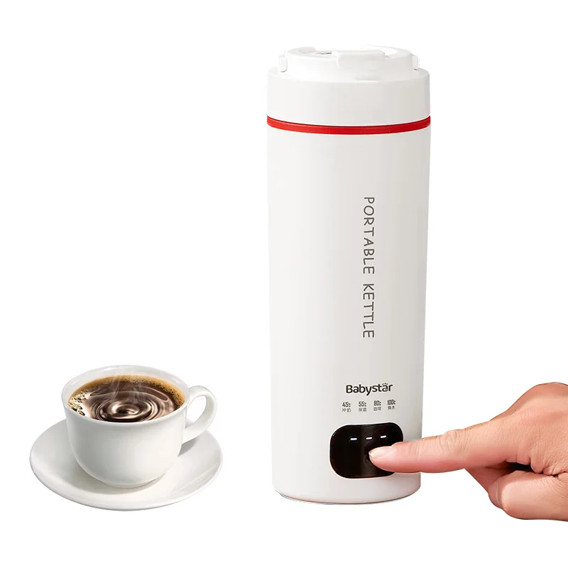 Temperature controlled travel coffee cup, car heating cup with LED display, coffee drink heater and water boiler