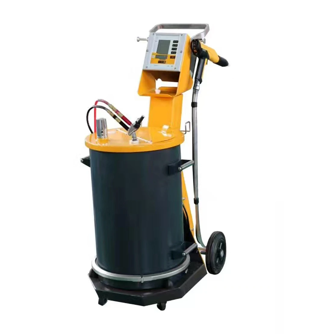 Powder Coating manual electrostatic gun and reciprocator automatic powder gun  super Chrome black Powder coating