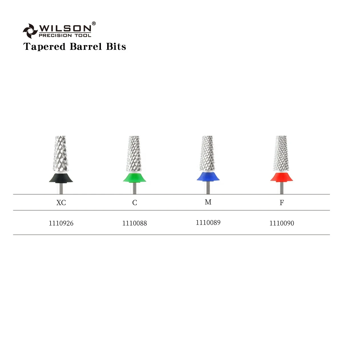 5.2mm Tapered Barrel Bits Silver Coating WILSON Private label drill bit nail High-accuracy Regular HQ Carbide Nail Bit