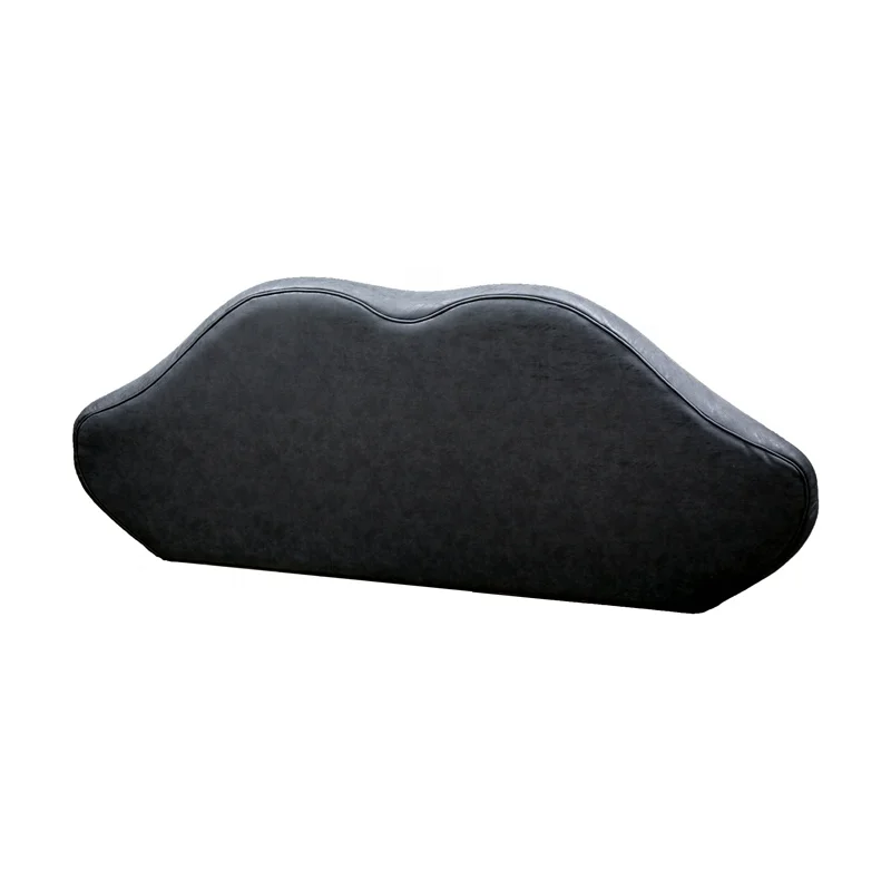 Characteristic Lip Black Leather Bedroom Furniture Sofa At Home