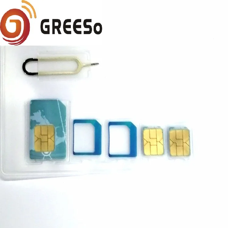 
Customized SIM Card MICRO LTE Adapter 3 in 1 for Nano to Micro Standard LTE Converter Tool 