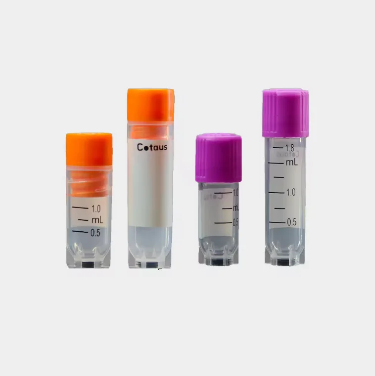 Hot Selling Lab Supplies Plastic PP Cryovial Freezing Cryo Tube 2ml Virus Sampling tubes Cryogenic Vials