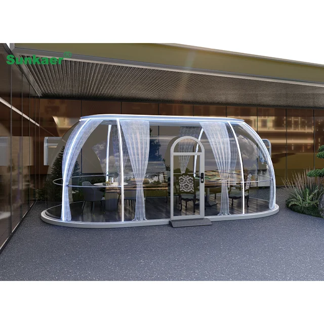 Luxury Comfort Elliptic Style Transparent Outdoor Inflatable Bubble Igloo Dome Tent Container House Inspired Outdoor Bubble Tent