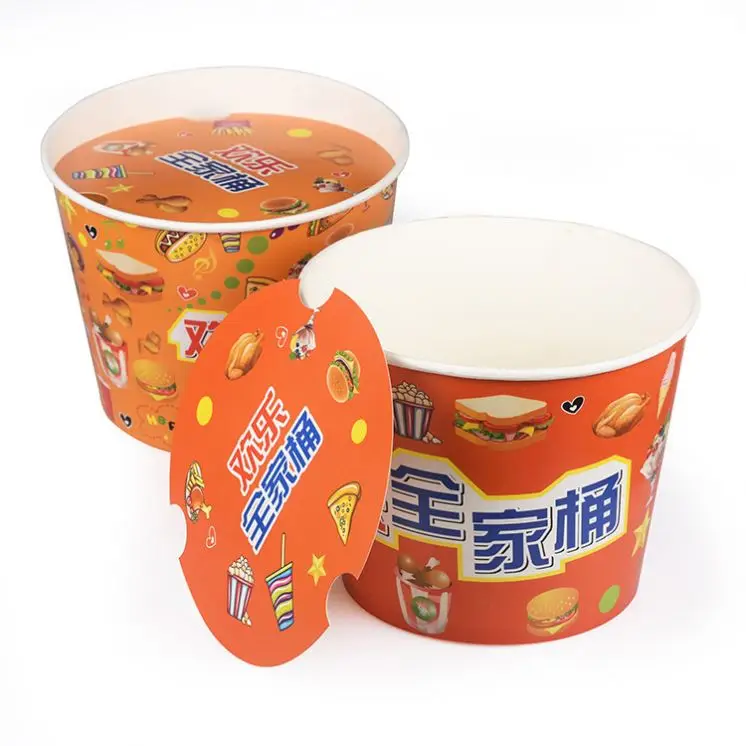Disposable Take Away 12 Pieces Chicken 130 Oz Fried Chicken Paper Bucket