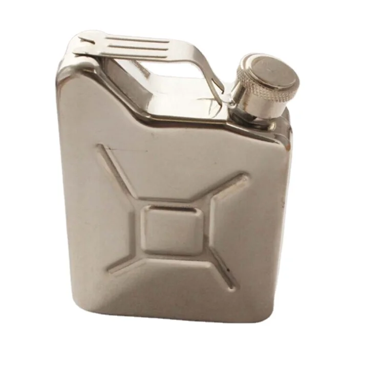 Stainless Steel Jerry Can Shape Flask Leakproof Mirror Finished Hip Flask