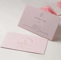 Custom Peach Colour Name On Thank You Stickers And Thank You Cards