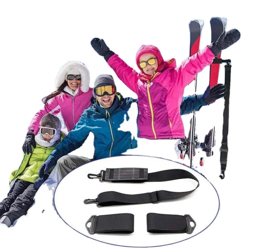 Ski Carrier Straps Adjustable Snowboard Strap Shoulder Sling Leash Ice Skates Winter Sport Accessories