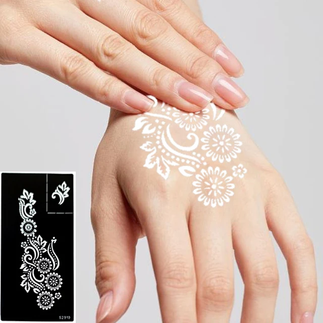 wholesale custom temporary tattoo body art festival stickers bishop henna stencil Use with Henna Cones tattoo gizmo