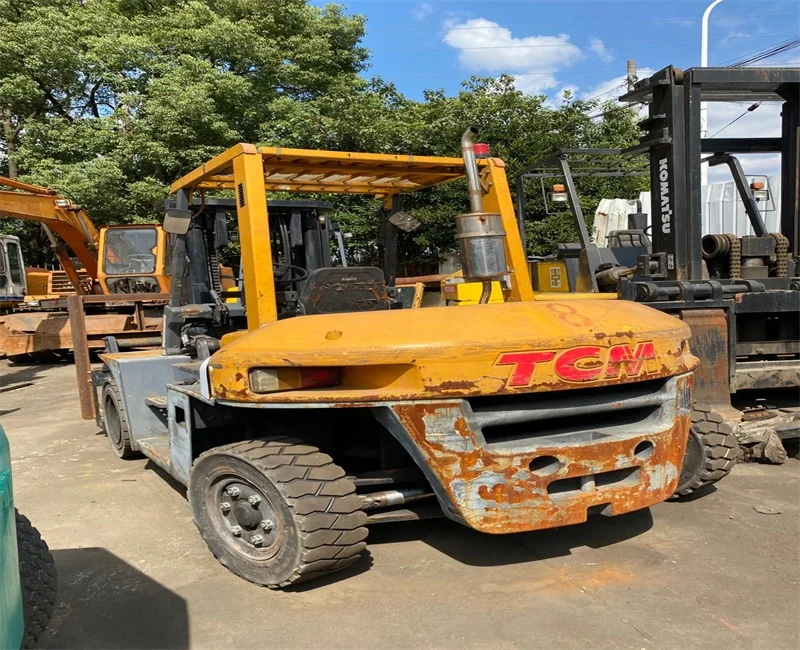 tcm 7 ton used forklift diesel tcm fd70 fd25 fd30 fd50 fd100 forklifts for sale