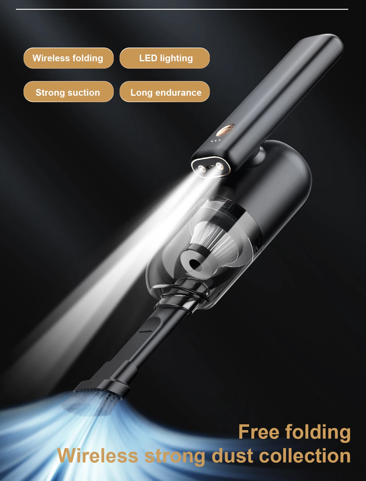2022 Hot Sales Mini Cordless Handheld Suitable Home And Portable Car Vacuum Cleaner