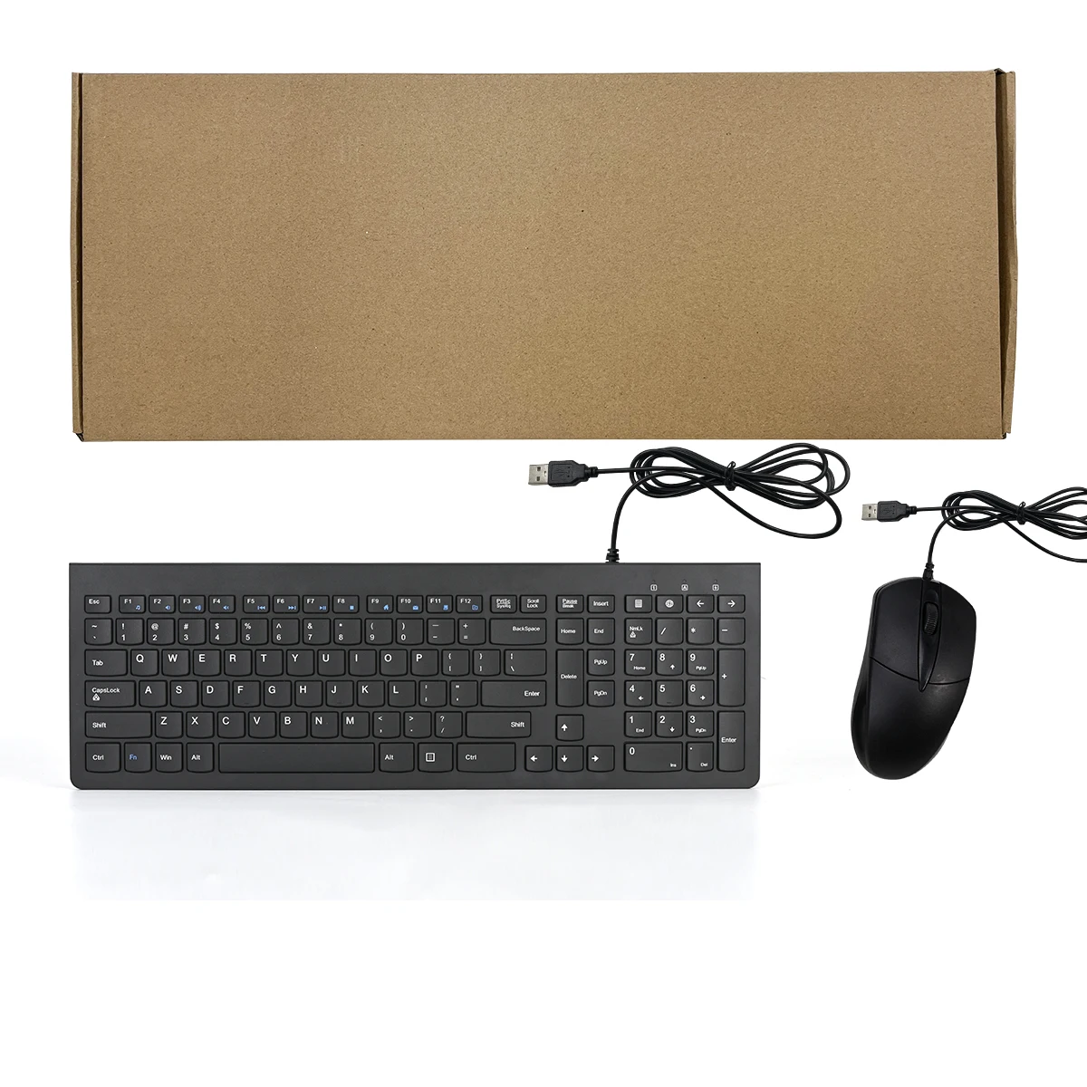 Well-designed lightweight 108 Keys Wired Keyboards Mouse Sets Combo Computer Mouse And Keyboard For Office work