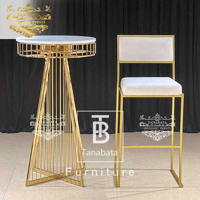 Outside party used metal frame genuine italian leather bar stools