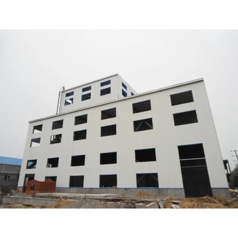 Galvanized steel warehouse building construction multi storey light steel structure office building supermarket