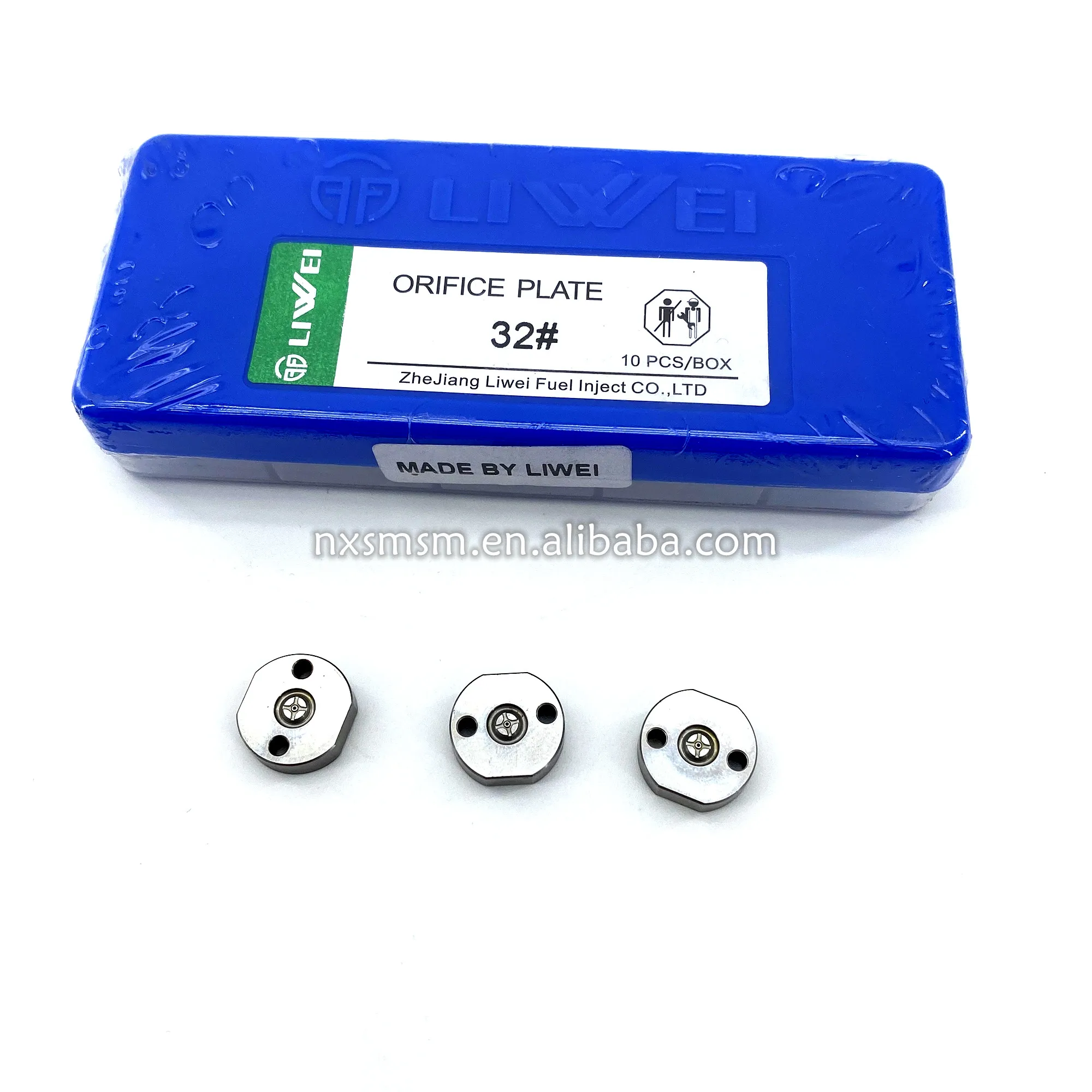 Liwei common rail injector control valve plate 32# fuel injection orifice plate for denso 095000-6070 Komatsu FC450-8