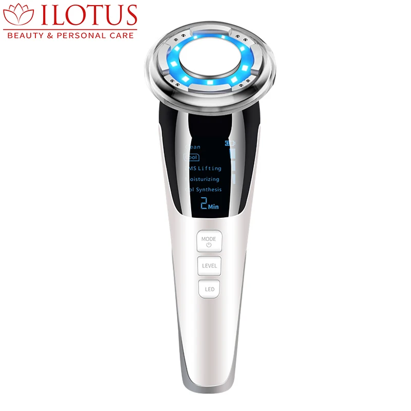 2022 New Arrival  Hot Cold Face Lift Massager EMS Electric Hot Cold Vibrating  Facial Massager