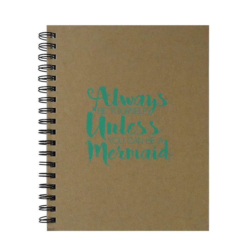 Free Sample Custom 2023-2024 Hardcover Simple Spiral  Notebook