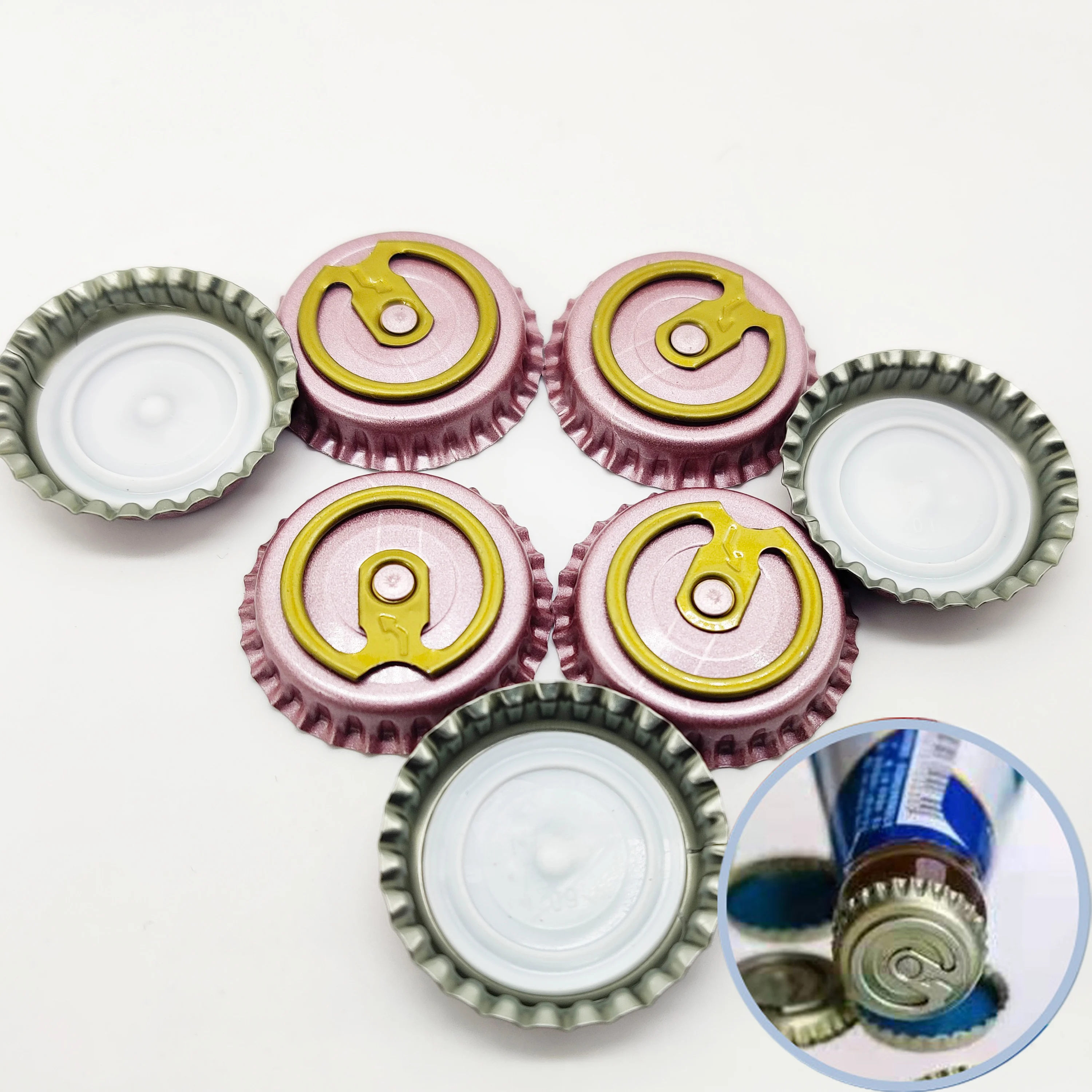 Attractive in Price and Quality Tinplate 26mm Ring Pull Easy Open Cap for Beer and Juice