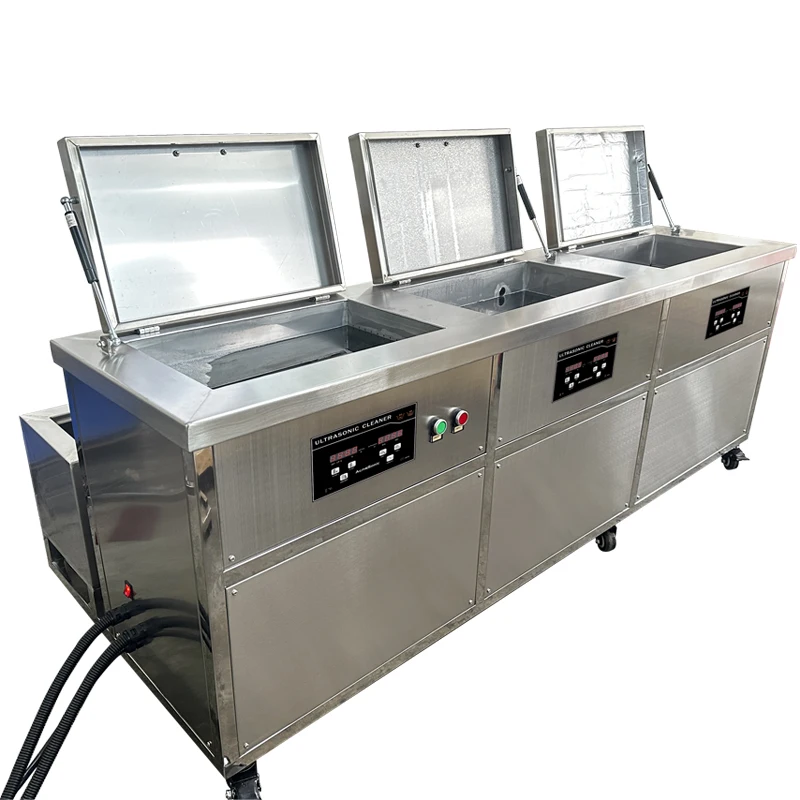 stainless steel three tanks 40 khz digital ultrasonic cleaner 360l ultrasonic cleaner