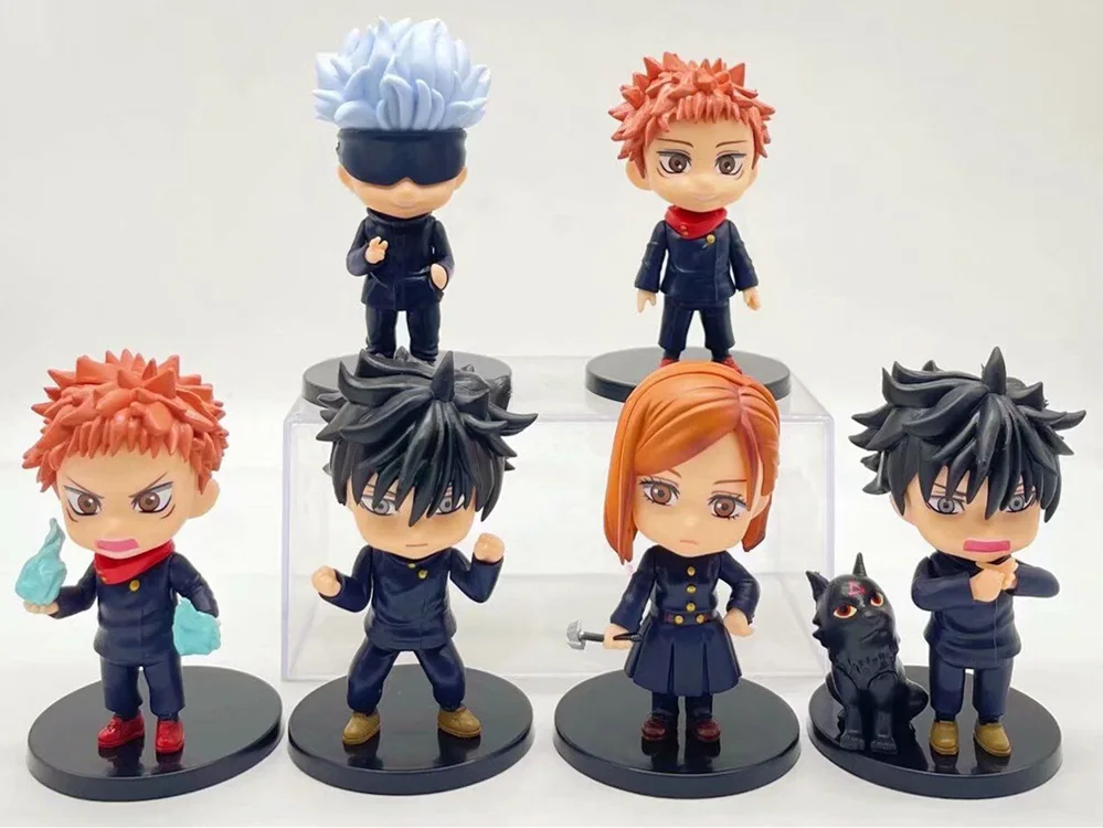Cheap wholesale Anime action figure set Jujutsu Kaisen PVC statues Collectible toy sold in set 11 different styles