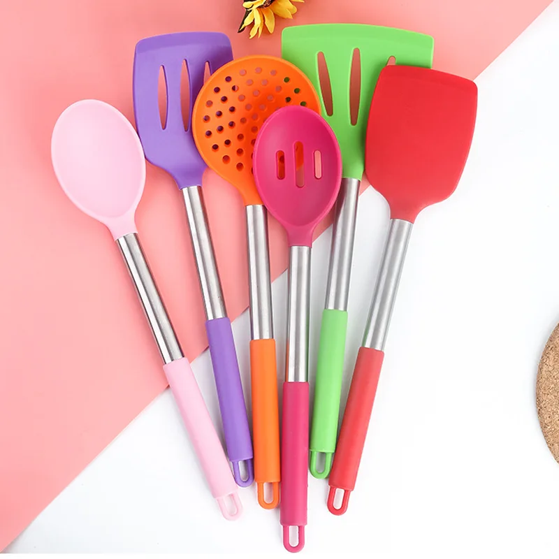 
Justa 15Pcs Silicone Kitchen Utensils Set With Stainless Steel Handle Non-Stick Silicone Spatula Eco-friendly Kitchen Tool Set 