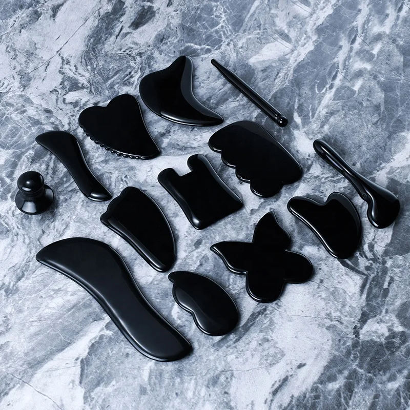 
Beauty Products Anti-Wrinkle Under Eyes Face Roller Jade Facial Massage Scraping Board One Side Welded Wooden Handle Jade Roller 