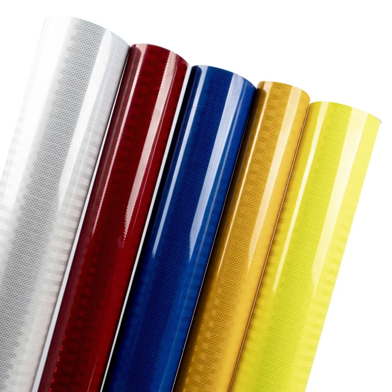 Factory Direct Various Color High Visibility Weather Resistance Prismatic Reflective tape Sheeting for Traffic Safety Signs
