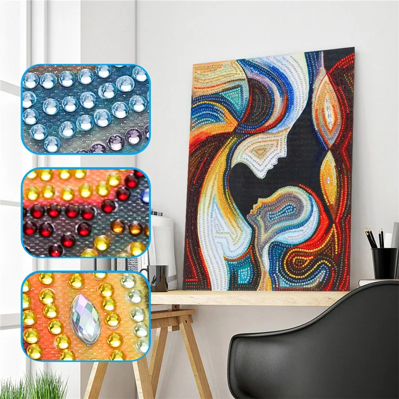 Wholesale Special Shaped Diamond 5D Diamond Painting Kits Abstract Maternal Love Baby AB Crystal Picture DIY Gift Home Decor