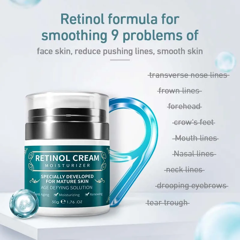 Callogen Retinol Moisturizer Face Body Cream Vitamin E Hyalronic Acid Moisturizing Retinol Firming Cream for Face
