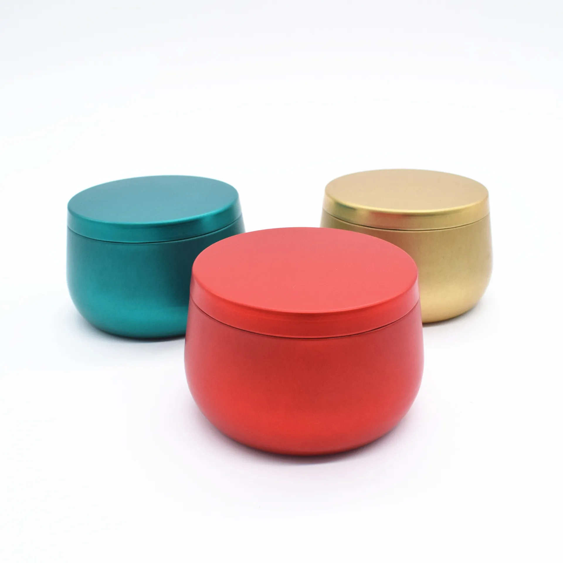 
Candle Tin Cans with Lids - 8 oz. Gold Tin Cans for Candles 