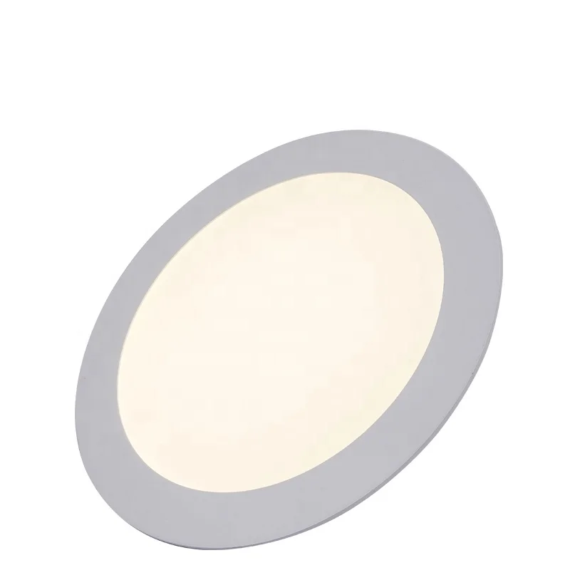 Energy Saving IP44 Embedded 5W Ultra Thin Round Led Ceiling Panel Light