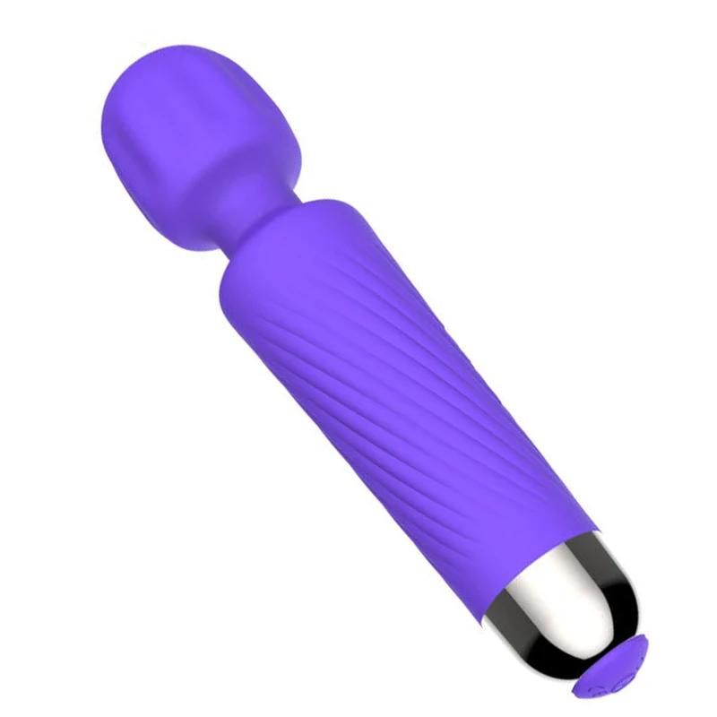Powerful Personal Wand Massager Rechargeable Vibrator 8 Speeds 20 Patterns Quiet Clit Vibrator Wireless Female Adult Sex Toys