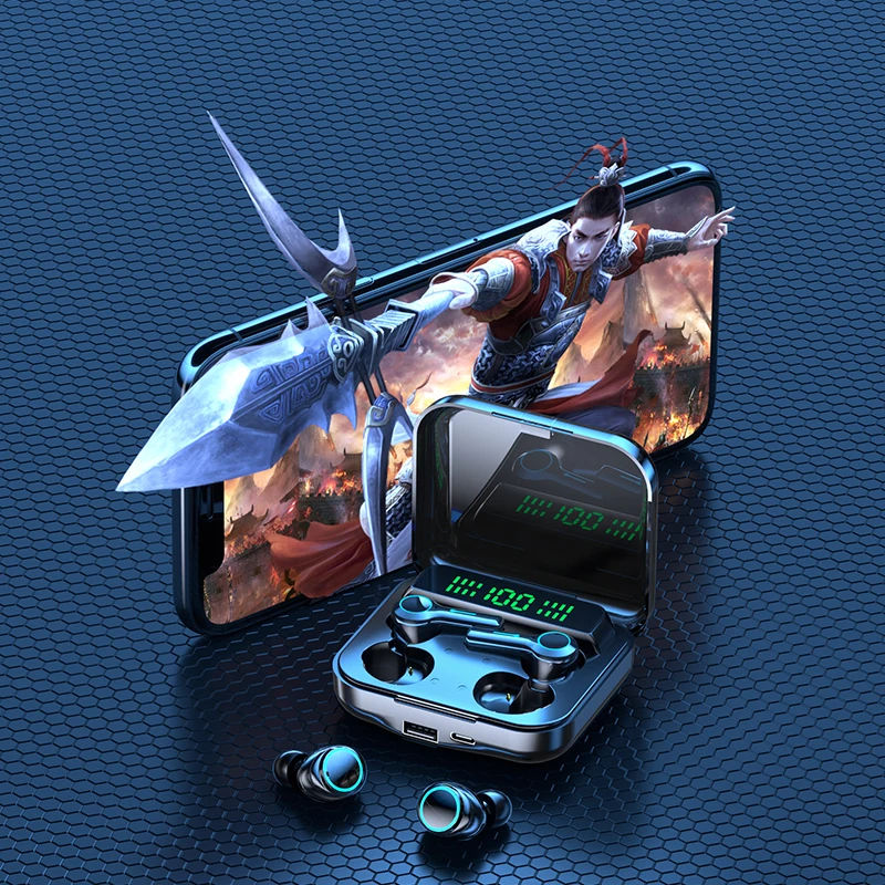 Original m21 TWS Headphones Audifonos Double People Use Mini Headset 2000Mah Power Bank True Stereo Wireless Earbuds earphones