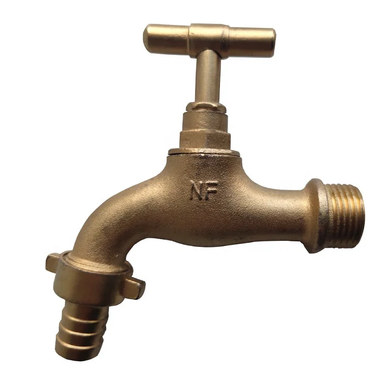 1/2' 3/4' Chrome Plated Brass Bibcock Taps Long Washing Machine Bibcock Garden Faucets Hose Taps Brass Lockable Bibcock