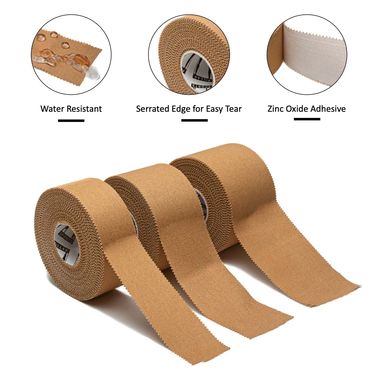 Pro 1' Rayon Rigid Strapping  Zinc Oxide Tape Boxing Sports Tape with multiple colors and size