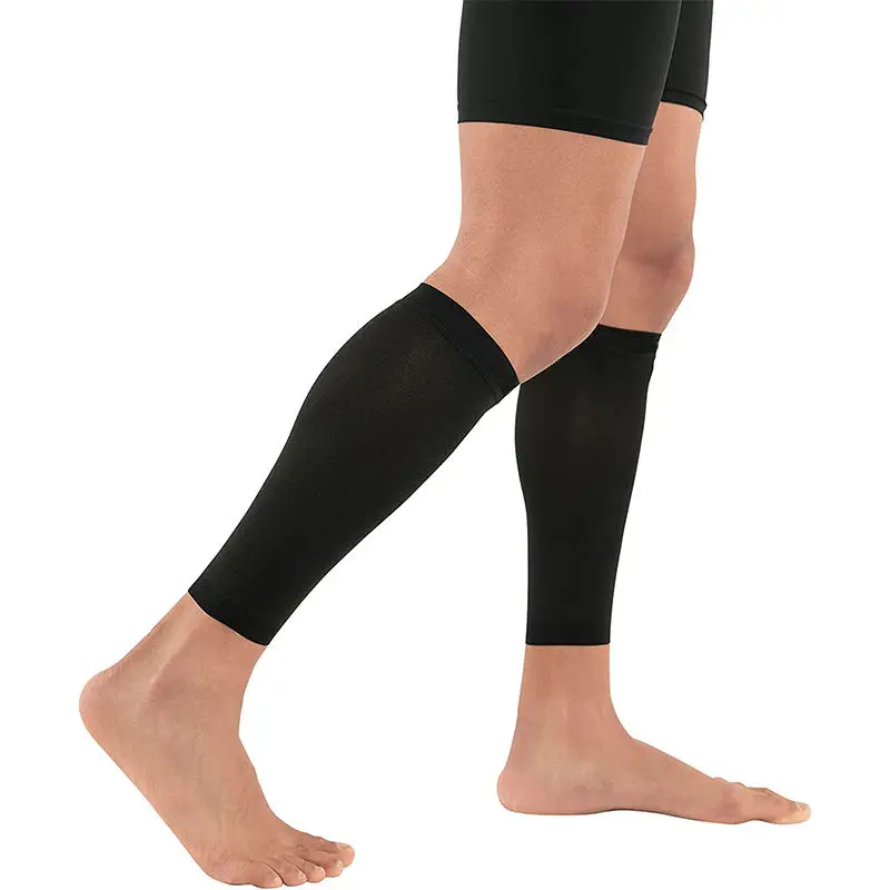 Custom Copper Nylon Sports Compression Leg Calf Sleeves