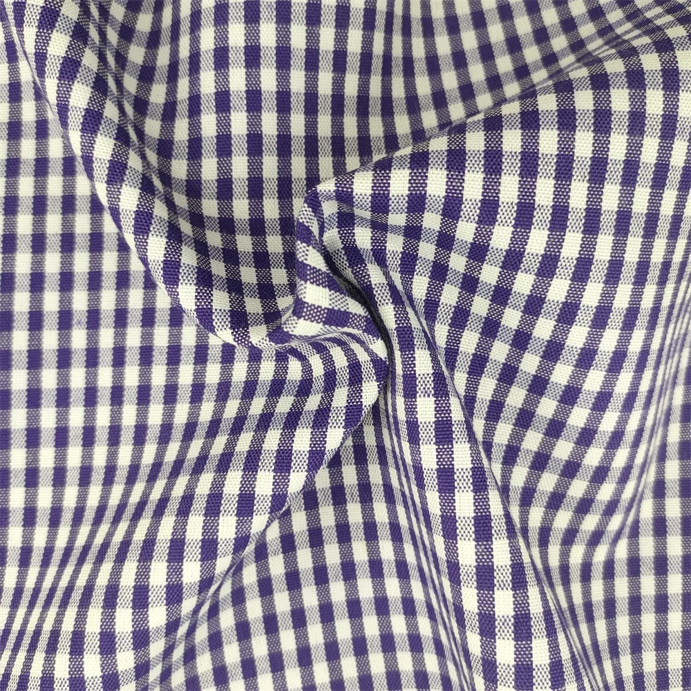 China Wholesale Cheap Price Gingham TTC Cotton Check Shirt Fabric